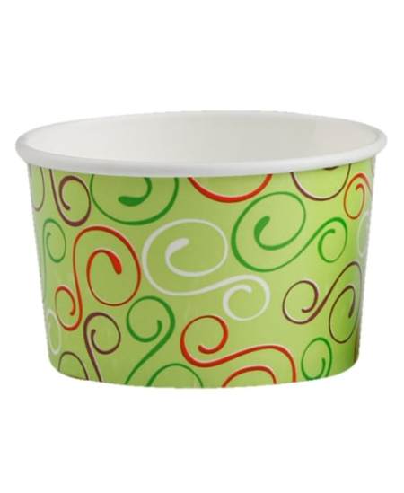 Vienkartinis indelis ledams,popierinis, 230 ml, D96 mm, H 60 mm,  50 vnt.