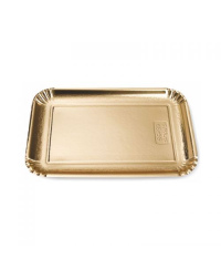 Vienkartiniai padėklai, aukso sp., kartonas, 35 x 26,5 cm, 100 vnt