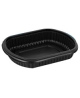 Maisto dėžutė „MEALBOX“, juoda, PP, 714 ml, 207 x 170 x 38 mm, 63 vnt.