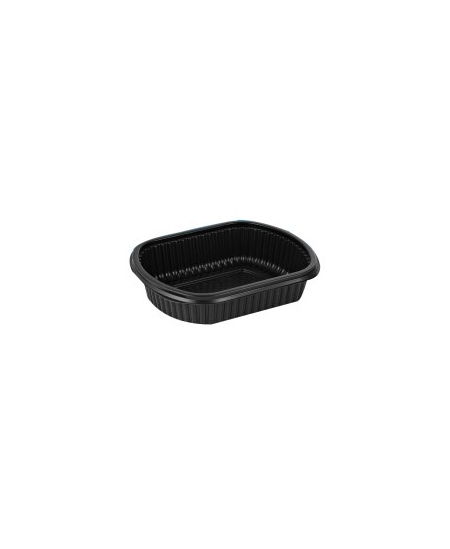 Maisto dėžutė „MEALBOX“, juoda, PP, 952 ml, 207x170x50 mm, 63 vnt.