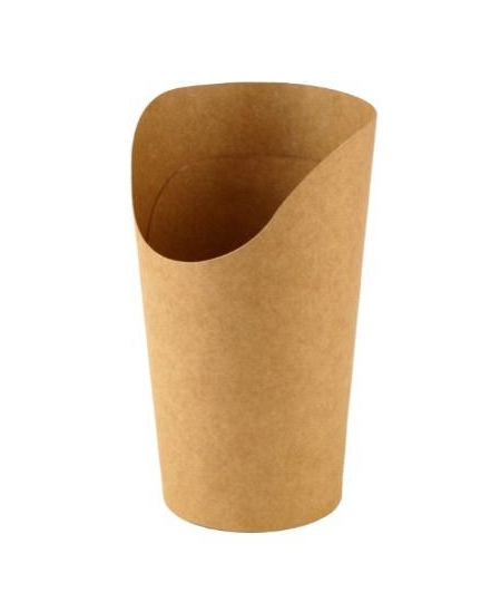 Indelis bulvytėms „KRAFT“, popierinis, D 6 cm, H 13,5 cm, 50 vnt.