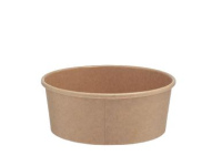 Indelis salotoms KRAFT, popierius/PE, 1300 ml, D 18,3 cm, H 6,7 cm, 50 vnt