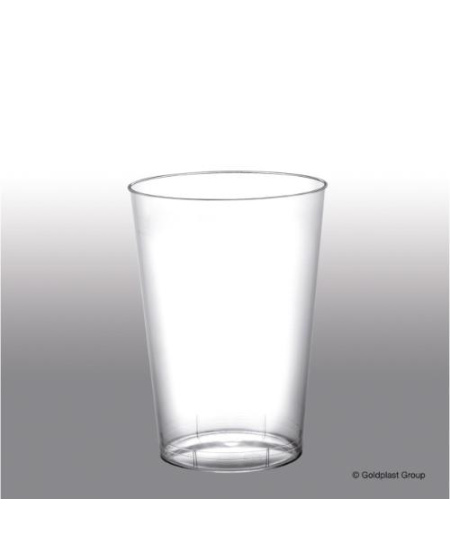 Vienkartinės stiklinės „MOON“, 230/200 ml, PS, skaidrios, 25 vnt.