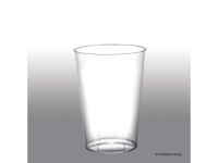 Vienkartinės stiklinės MOON, 230/200 ml,  PS, skaidrios, 25 vnt
