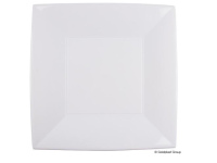 Vienkartinės lėkštės NICE, PP, baltos, 29x29 cm, 12 vnt.