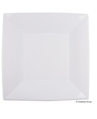 Vienkartinės lėkštės NICE, PP, baltos, 29x29 cm, 12 vnt.