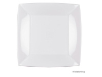 Vienkartinės lėkštės NICE,  PP, baltos, 23x23 cm, 15 vnt.