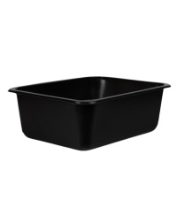 Vienkartiniai indeliai,  užlydomi, juoda, PP,  227 x 178 x 80 mm, 320 vnt