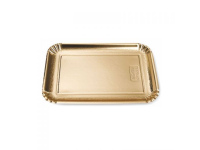 Vienkartiniai padėklai, aukso sp., kartonas, 27,3 x 19 cm, 200 vnt.