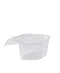 Padažo indelis, PET, su atlenkiamu dangteliu, 100ml, 100 vnt