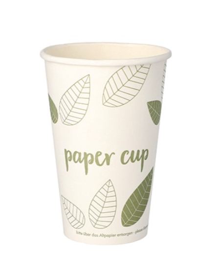 Vienkartiniai puodeliai, be plastiko, popierius, 300 ml, D 8 cm, 50 vnt