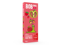 Obuolių ir braškių suktinukai BOB SNAIL, 30 g