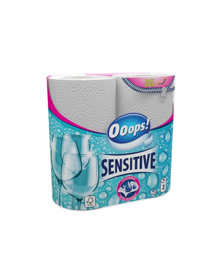 Virtuviniai popieriniai rankšluosčiai Ooops! Sensitive, 2 rit.