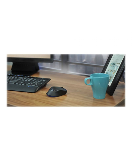 Logitech MK345 Keyboard and Mouse Set, Wireless, Mouse included, Batteries included, US, Wireless connection, USB, Black