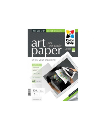 ART T-shirt transfer (dark) | 120 g/m² | A4 | A4 | Photo Paper