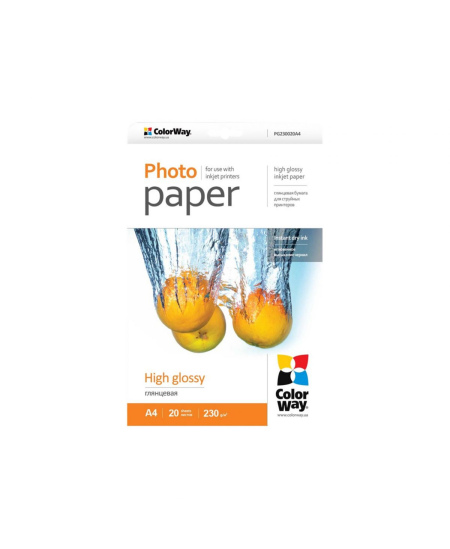 Photo Paper 20 pc. | PG230020A4 | 230 g/m² | A4 | Glossy