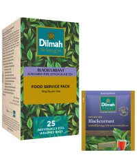 Juodoji arbata DILMAH serbentų skonio, 25 vnt.