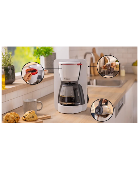 Bosch Coffee Maker | TKA2M111 MyMoment | Drip | 1200 W | White