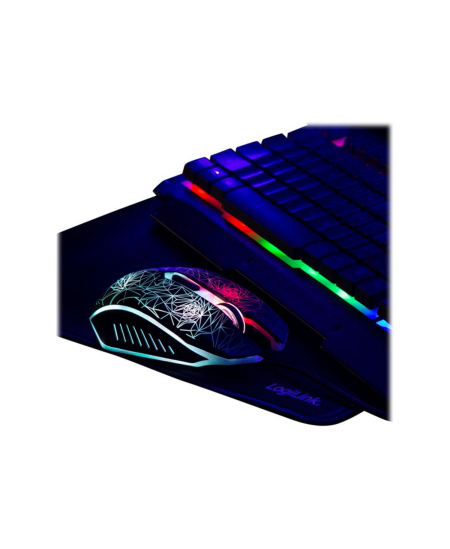 Logilink ID0185 Keyboard, Mouse and Pad Set, Mouse included, DE