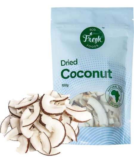 Natūralūs džiovinti kokosų gabaliukai be cukraus TROPICKS, 100 g