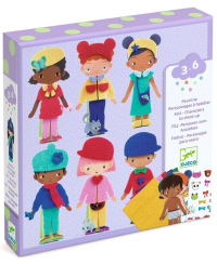 Koliažas iš veltinio DJECO Švelnus aprengimas