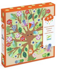 Koliažas iš veltinio DJECO Per metų laikus