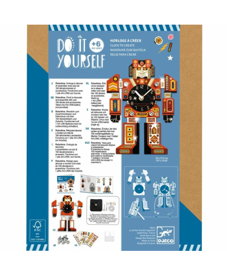 Laikrodžio gamybos rinkinys DJECO Robotime