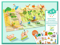 Daugkartiniai pakeliami 3D lipdukai DJECO Ūkis