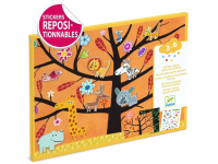 Daugkartiniai stori lipdukai su pagrindu DJECO Žaidimai medyje