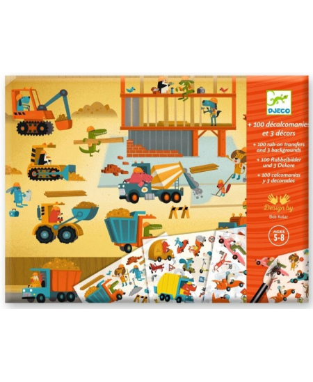 Užtrinami piešinukai DJECO Asfaltas