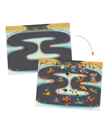 Užtrinami piešinukai DJECO Asfaltas