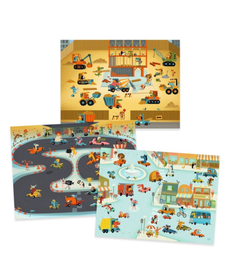 Užtrinami piešinukai DJECO Asfaltas