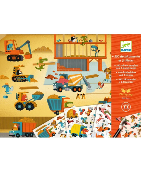 Užtrinami piešinukai DJECO Asfaltas