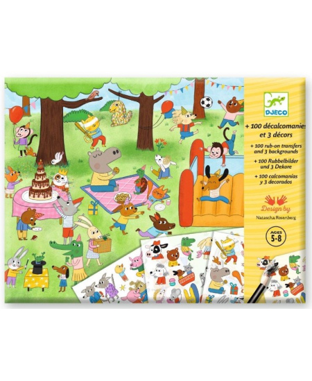 Užtrinami piešinukai DJECO Laikas švęsti