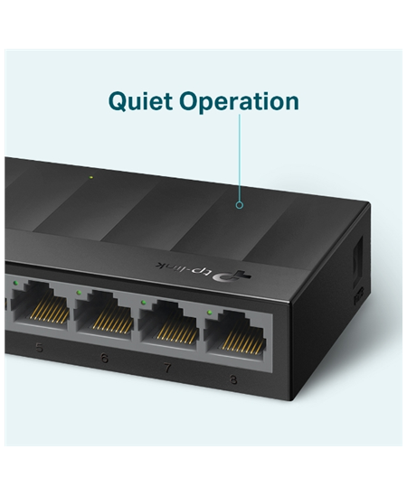 TP-LINK Desktop Switch LS1008G 10/100/1000 Mbps (RJ-45), Unmanaged, Desktop, Ethernet LAN (RJ-45) ports 8