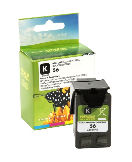 Neoriginali Static Control HP 56 (C6656A), juoda kasetė