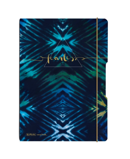 Užrašų knygelė HERLITZ, A4, linija ir langeliai, mėlyna.