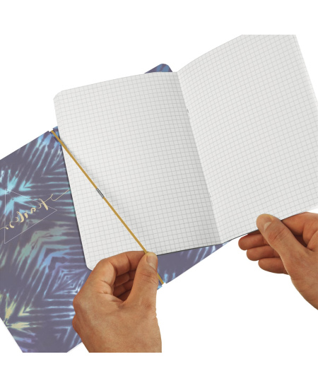 Užrašų knygelė HERLITZ, A4, linija ir langeliai, mėlyna.