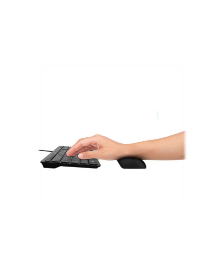 PORT CONNECT | Ergonomic wrist rest for keyboard | Backrest | 60 x 400 x 20 mm | Black