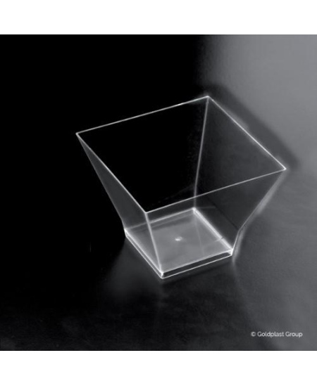 Vienkartiniai furšetiniai indeliai PAGODA, PS, skaidrūs, 200 ml, 12 vnt