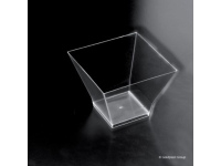 Vienkartiniai furšetiniai indeliai,PAGODA, PS, skaidrūs, 200 ml, 12 vnt