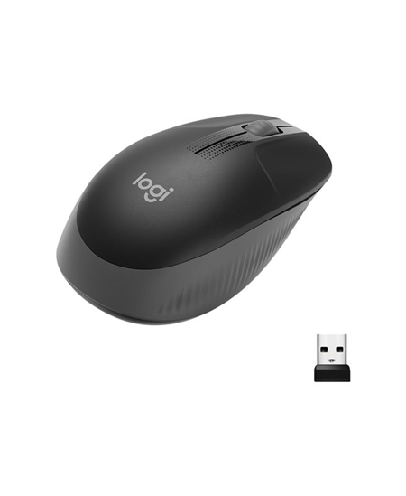 Logitech | Full size Mouse | M190 | Wireless | USB | Charcoal