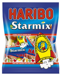 Guminukai HARIBO, Starmix, mini, 250 g
