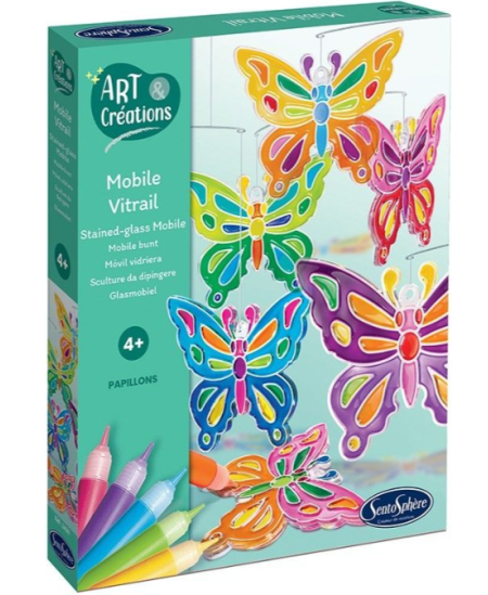 Vitražų rinkinys SentoSphere „Drugeliai“