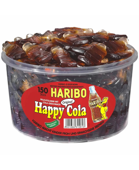 Guminukai HARIBO, Happy Cola, 1,2 kg