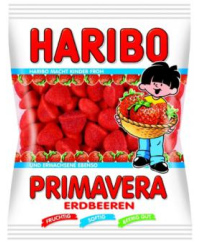 Guminukai HARIBO, Primavera, Erdbeeren, 100g
