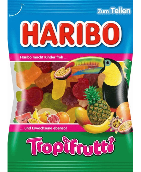 Guminukai HARIBO, TropiFrutti, 175 g