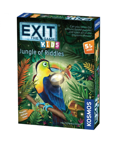 Mokslinis žaidimas vaikams Thames&Kosmos EXIT Kids „Jungle of Riddles“