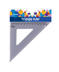 Trikampė liniuotė CENTRUM, 45 laipsnių, 13 cm
