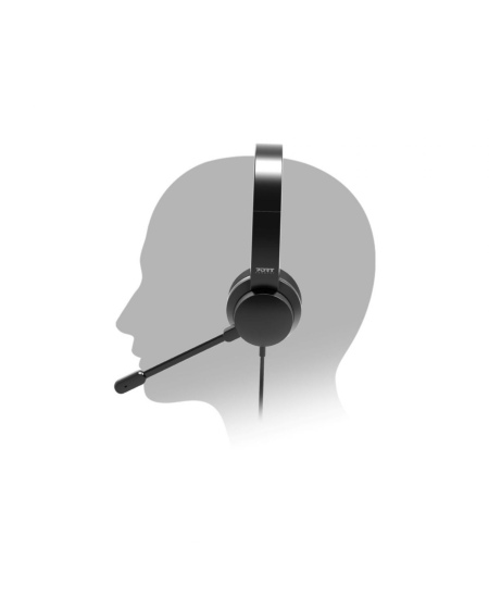 PORT CONNECT | USB Comfortable Stereo Office Microphone Headset | Built-in microphone | Wired | Black